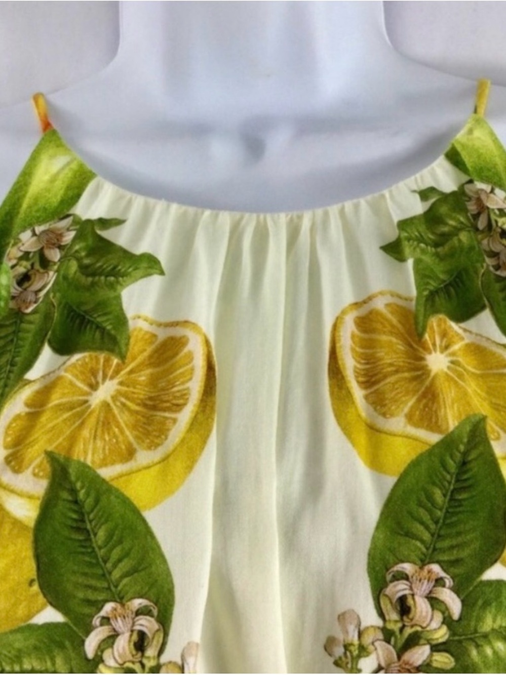ANTONIO MELANI Antonio Melani Sloan Halter Citrus Print Dress β’ EUC β’ Size 12 - Picture 7 of 16
